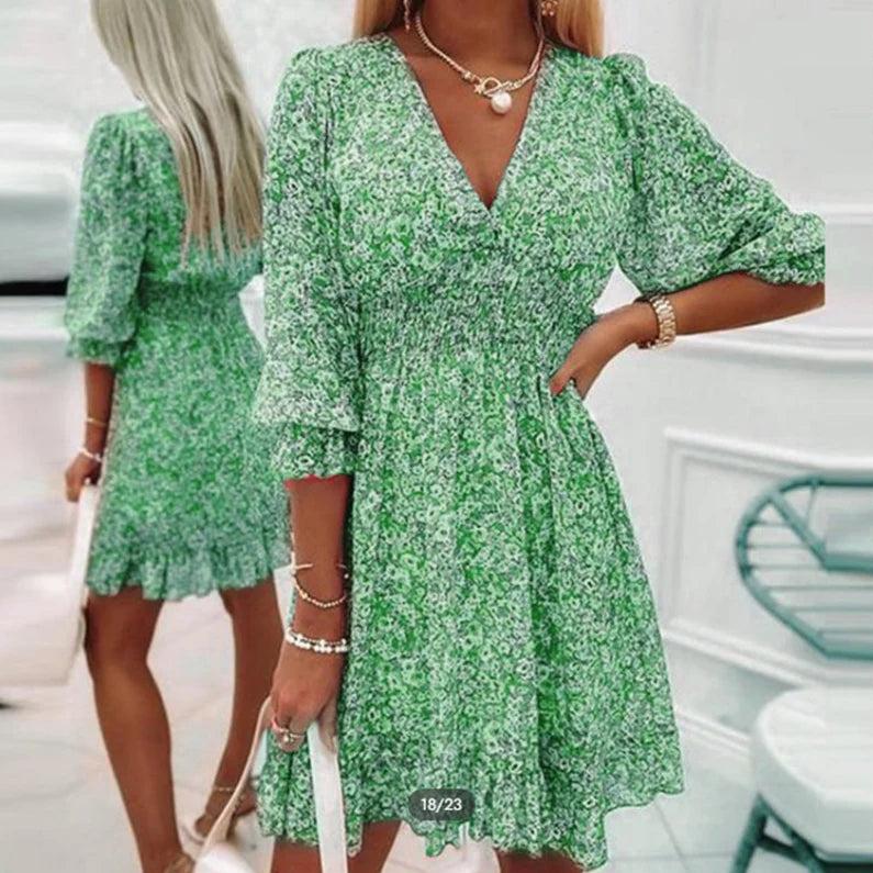 Sunna - Elegante Vestito Floreale