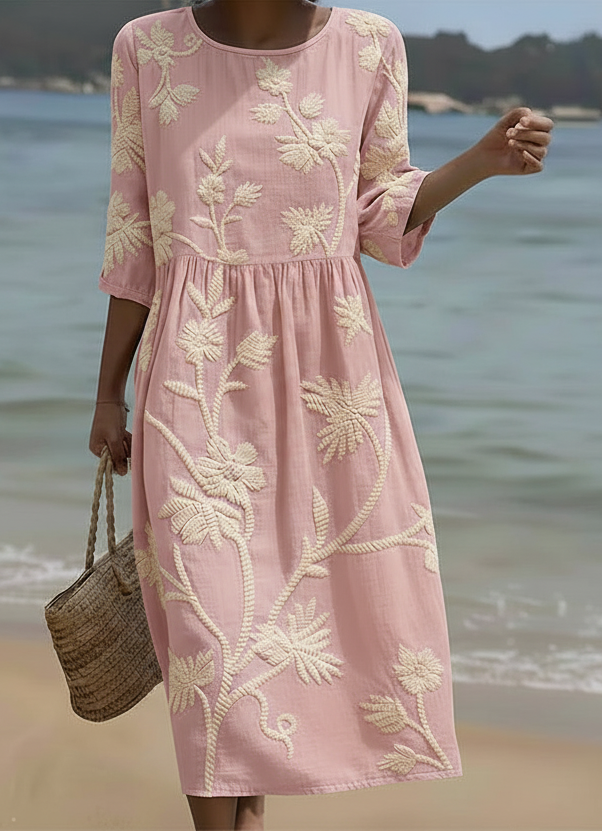 Vestito informale da donna con stampa floreale