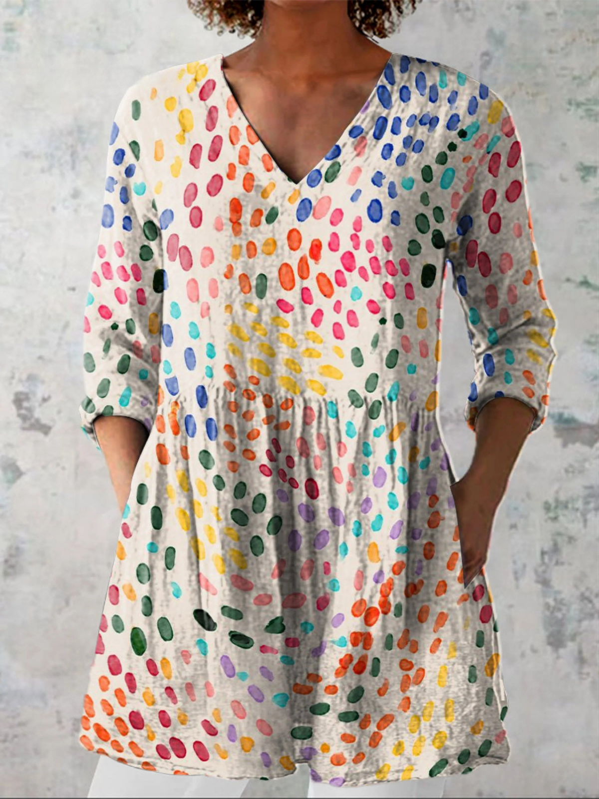 Pauline | Blusa Lunga con Collo a V