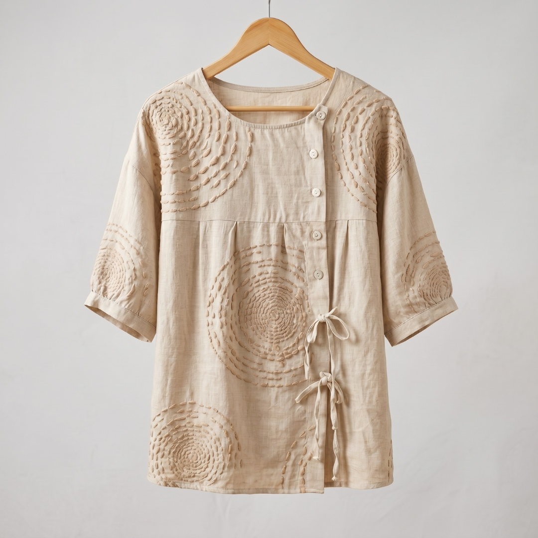 Adelina | Blusa elegante con ricami artistici