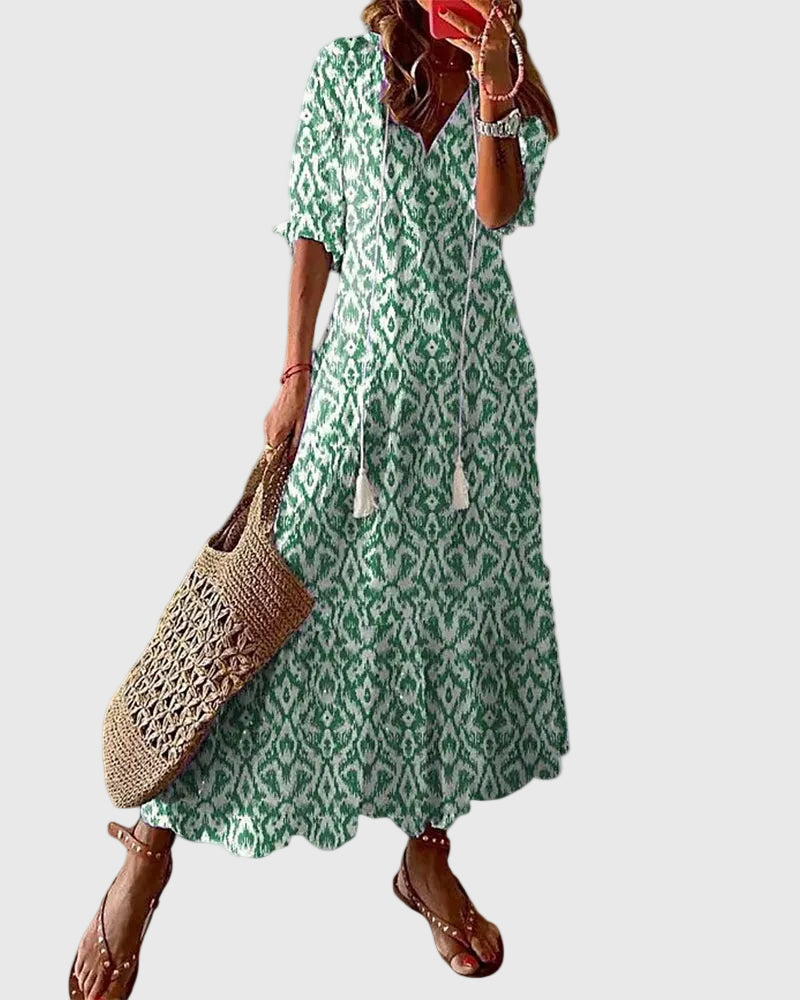 Amalia | Abito Maxi Estivo Boho Vintage