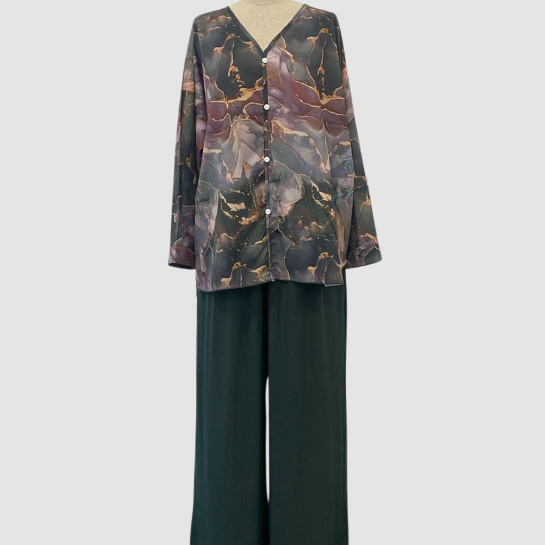 Completo Chic Stampato Aurora™ in Due Pezzi
