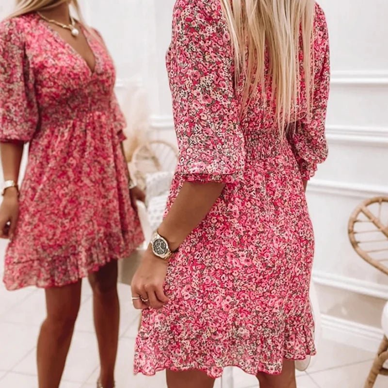 Sunna - Elegante Vestito Floreale