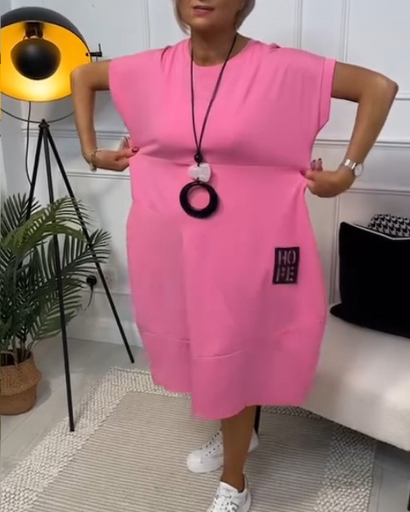 Elisa | Abito midi essenziale con tasche