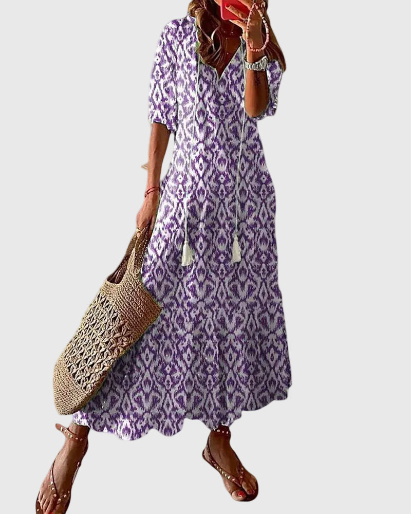 Amalia | Abito Maxi Estivo Boho Vintage
