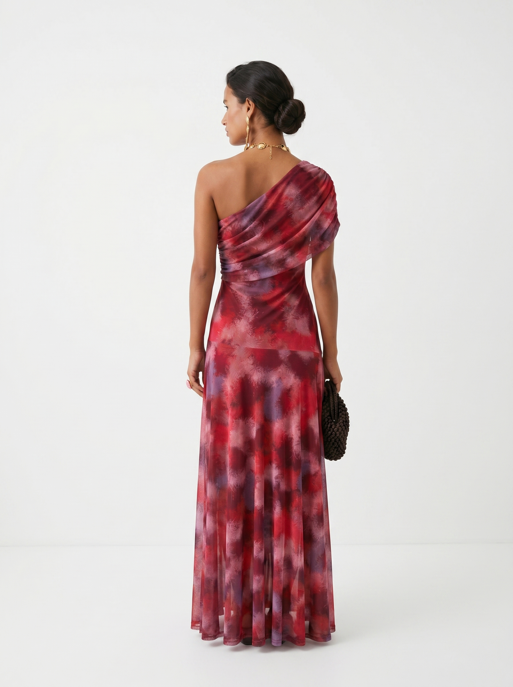 Caterina | Abito maxi elegante con spalle scoperte