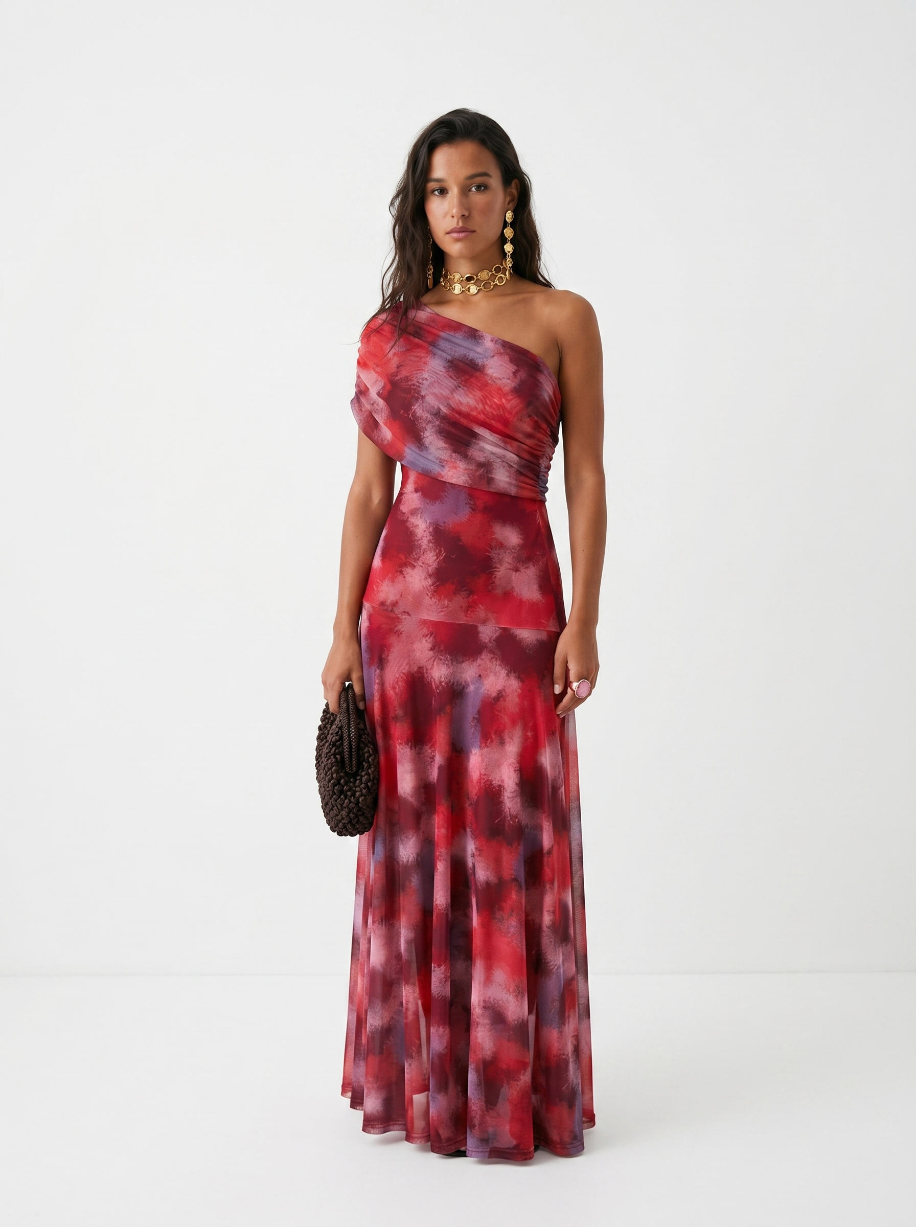 Caterina | Abito maxi elegante con spalle scoperte