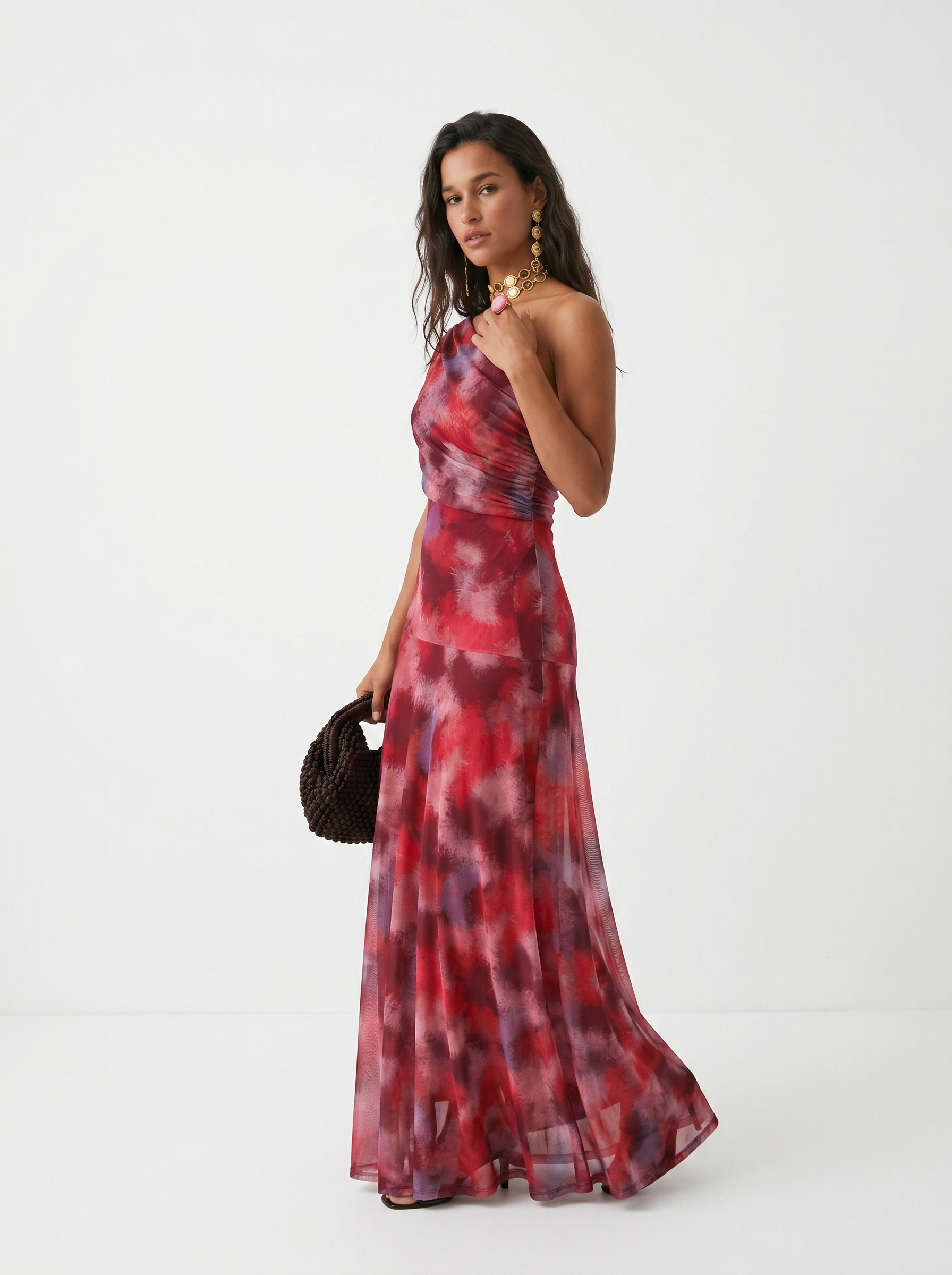 Caterina | Abito maxi elegante con spalle scoperte