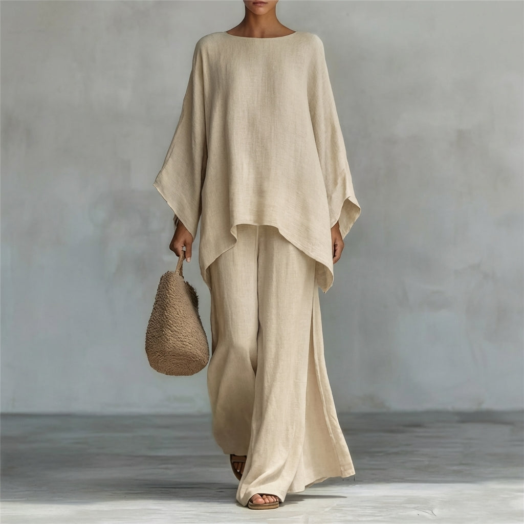 Cristina | Completo fluido con pantaloni ampi