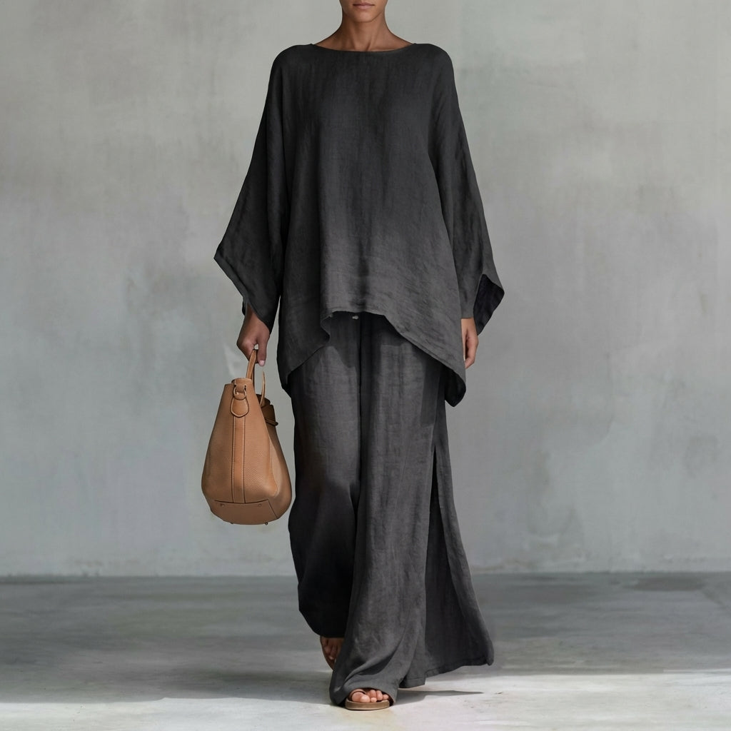 Cristina | Completo fluido con pantaloni ampi