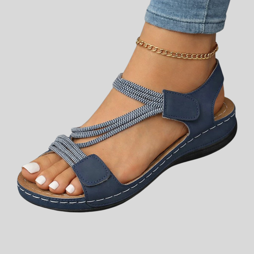 Elena | Sandali comfort con cinturini intrecciati