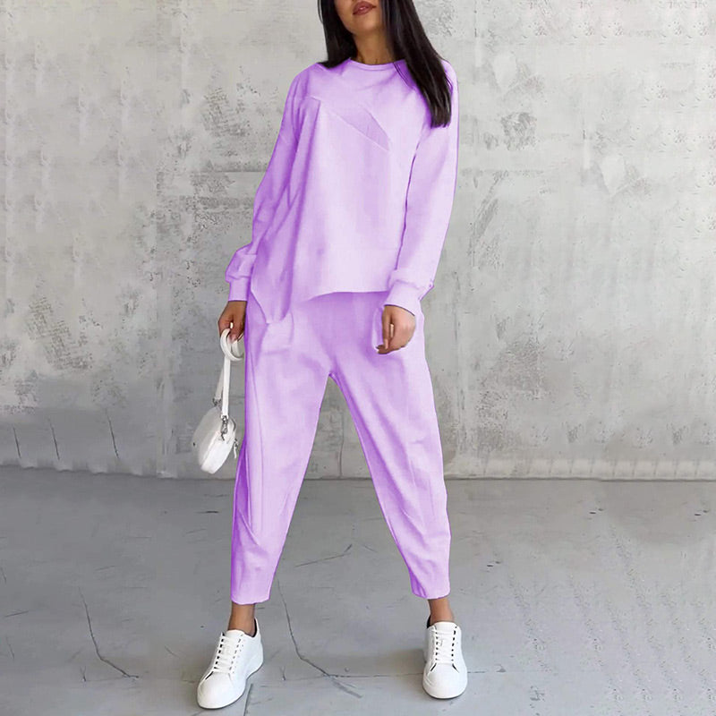 Alessia | Completo casual elegante con felpa e pantaloni