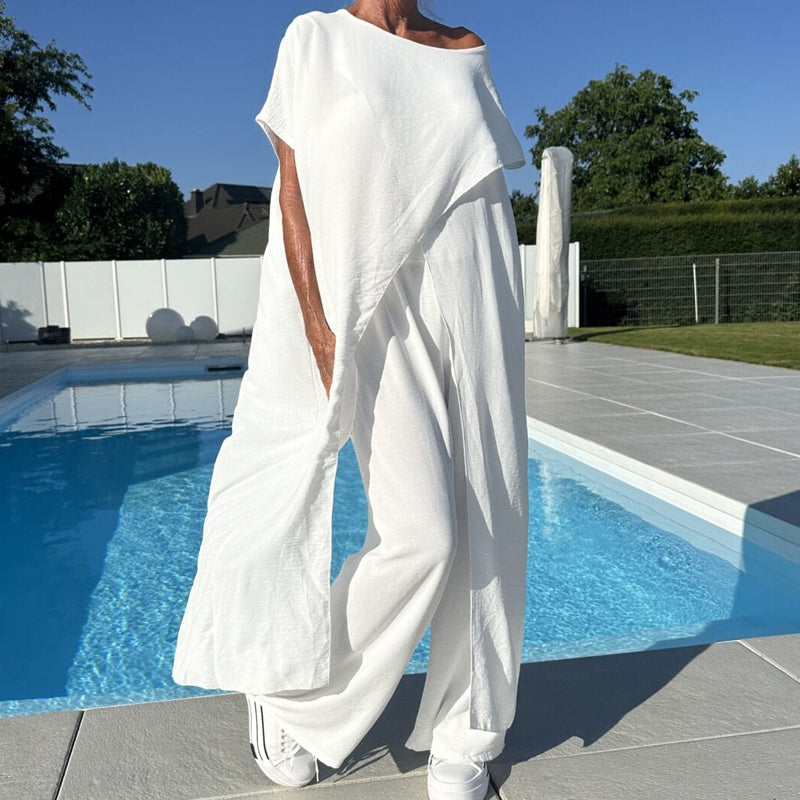 Gabbie™ Elegante Completo Due Pezzi con Spalle Scoperte
