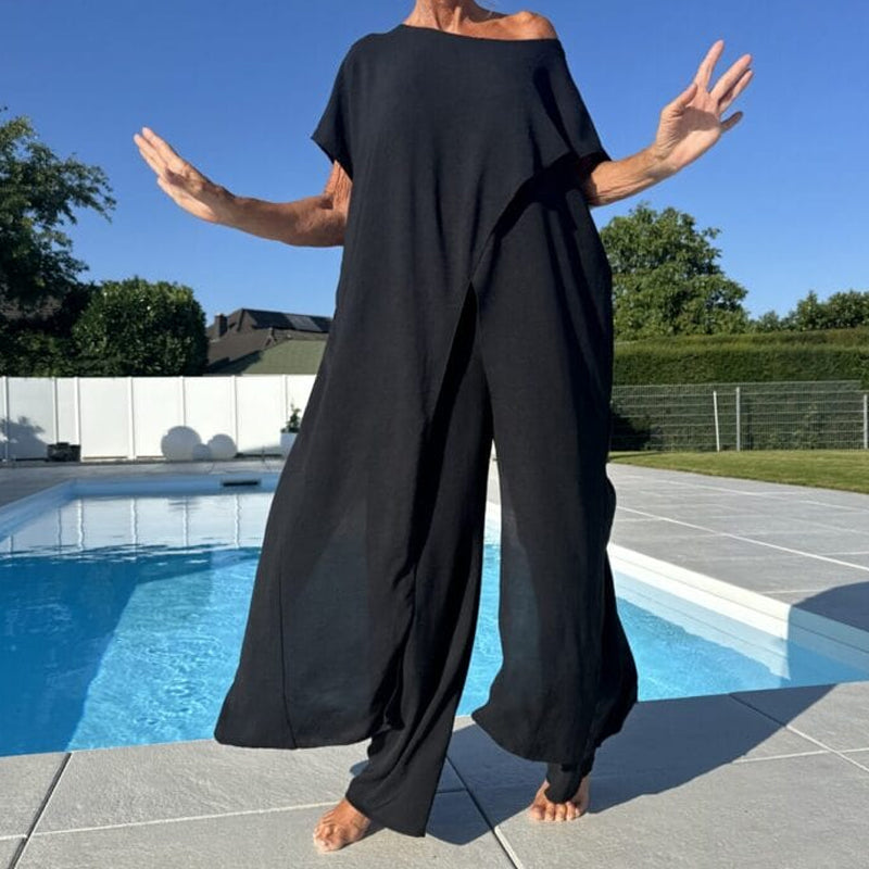Gabbie™ Elegante Completo Due Pezzi con Spalle Scoperte