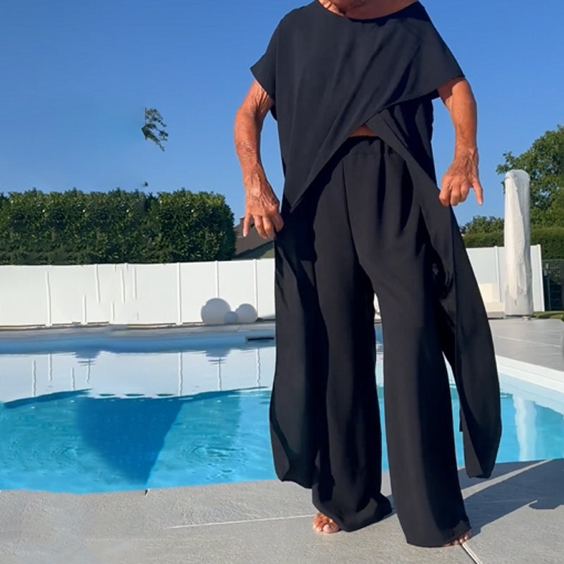 Gabbie™ Elegante Completo Due Pezzi con Spalle Scoperte