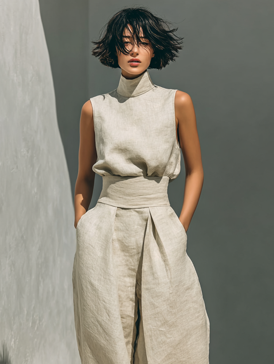 Marieta | Completo in Lino e Cotone