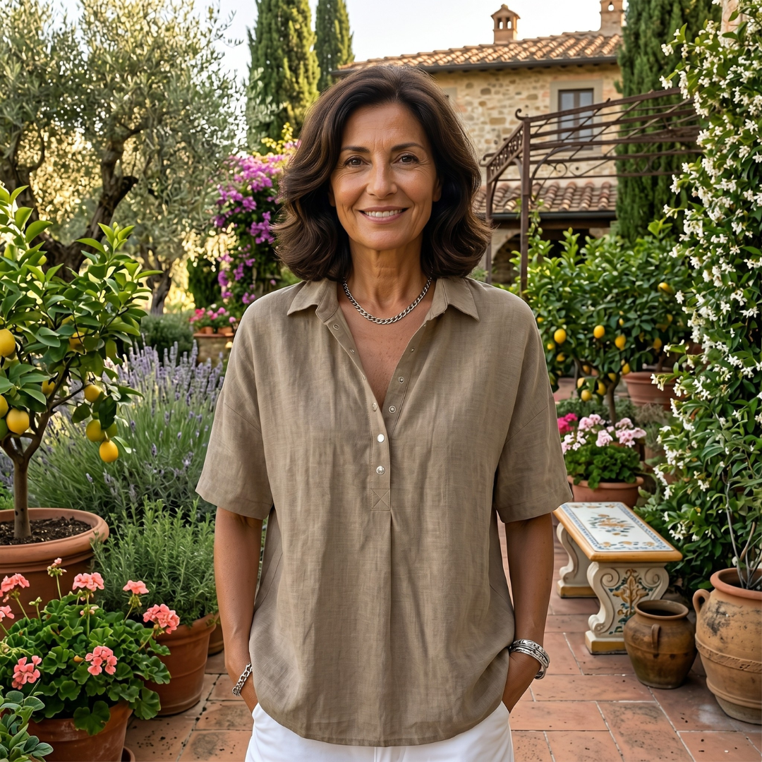 Bianca | Blusa elegante con colletto