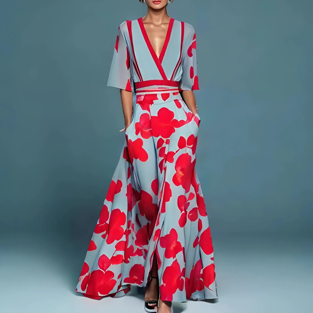 Valeria™ | Abito maxi floreale elegante e confortevole