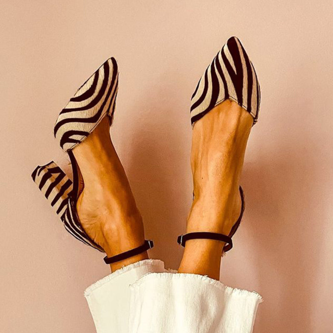 Zebrina™ | Sandali con tacco medio e motivo zebra