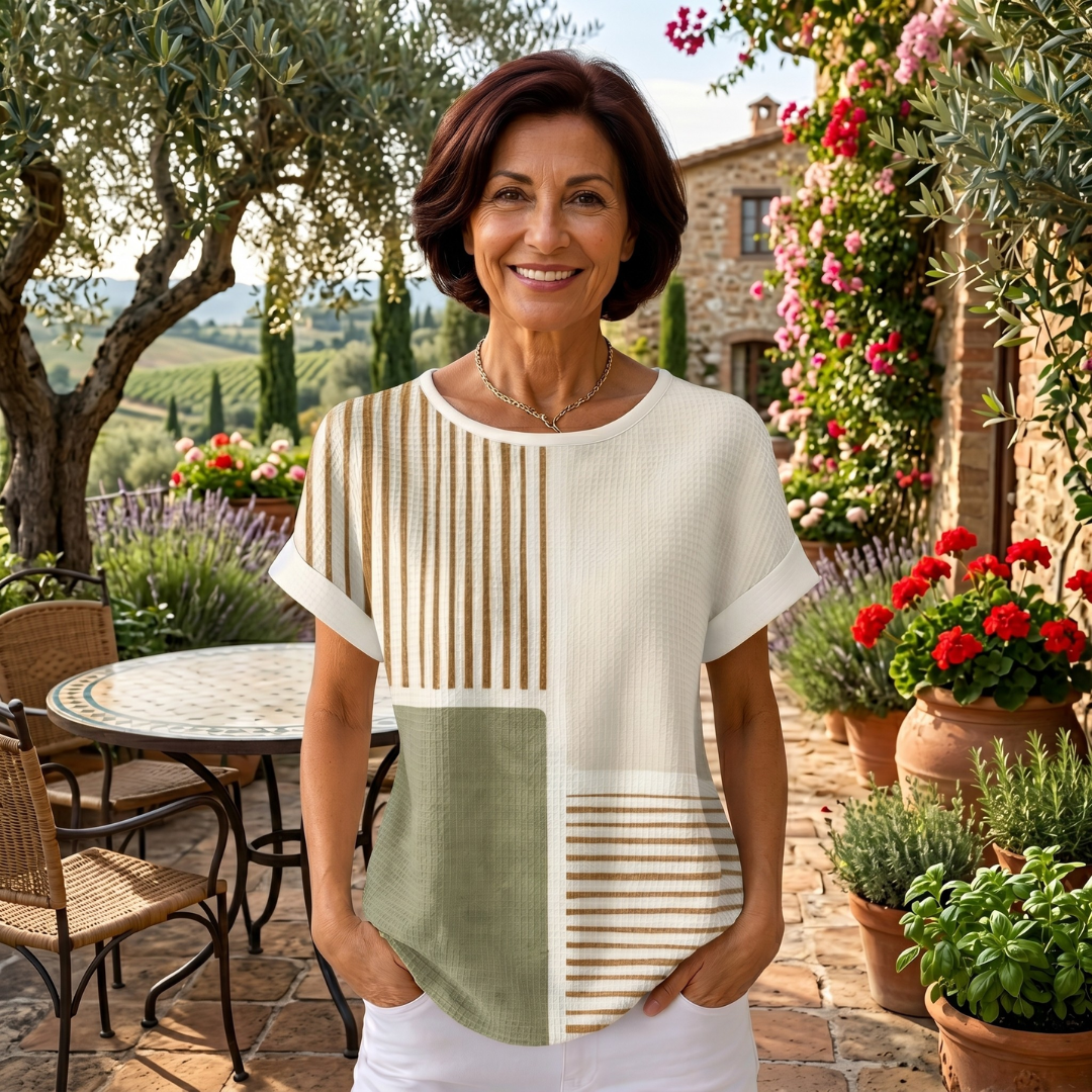 Adriana | Maglia elegante con dettagli geometrici