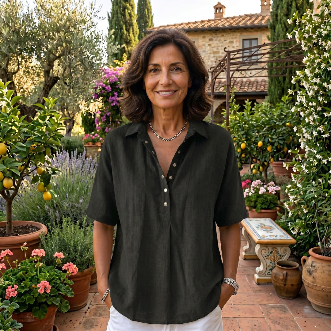 Bianca | Blusa elegante con colletto