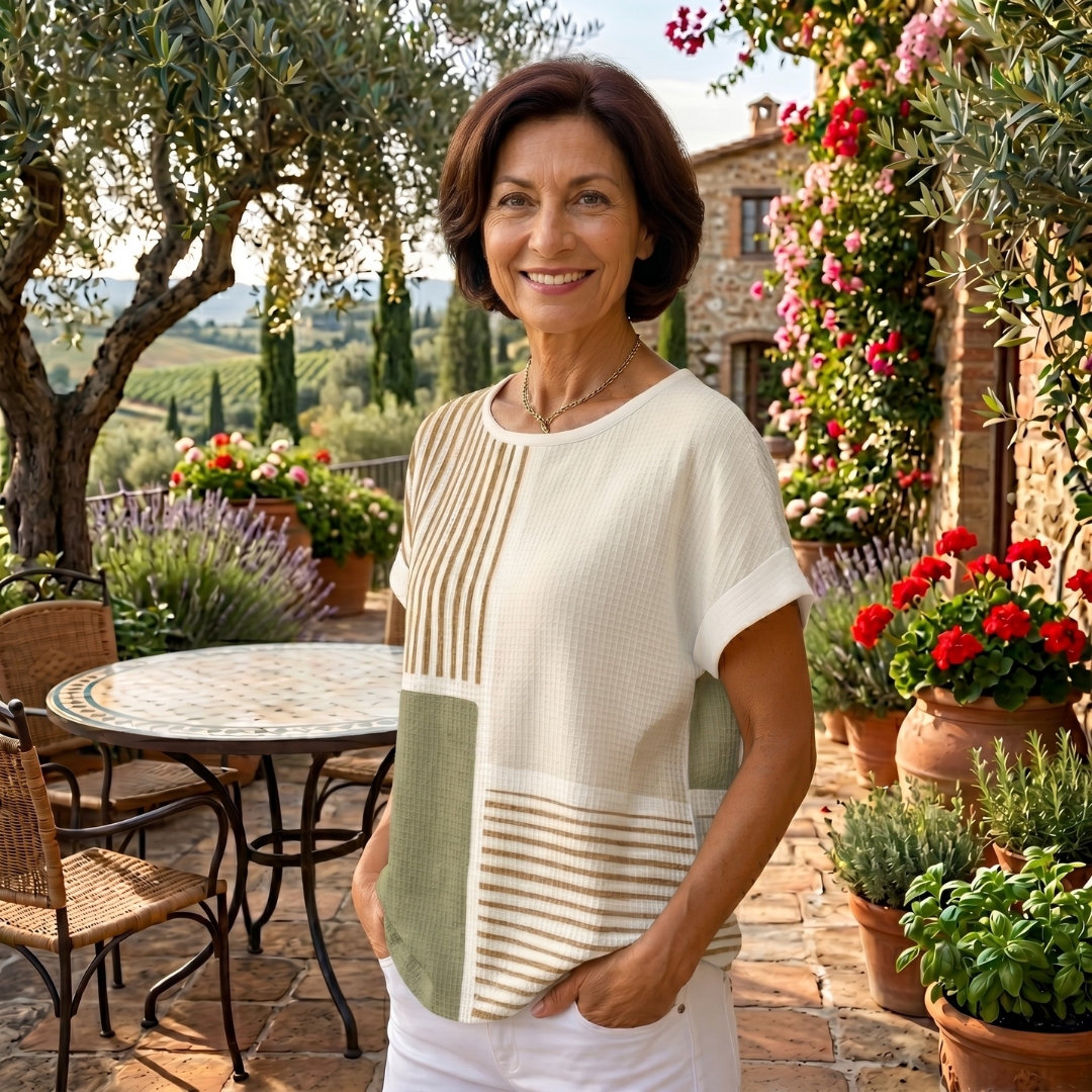 Adriana | Maglia elegante con dettagli geometrici