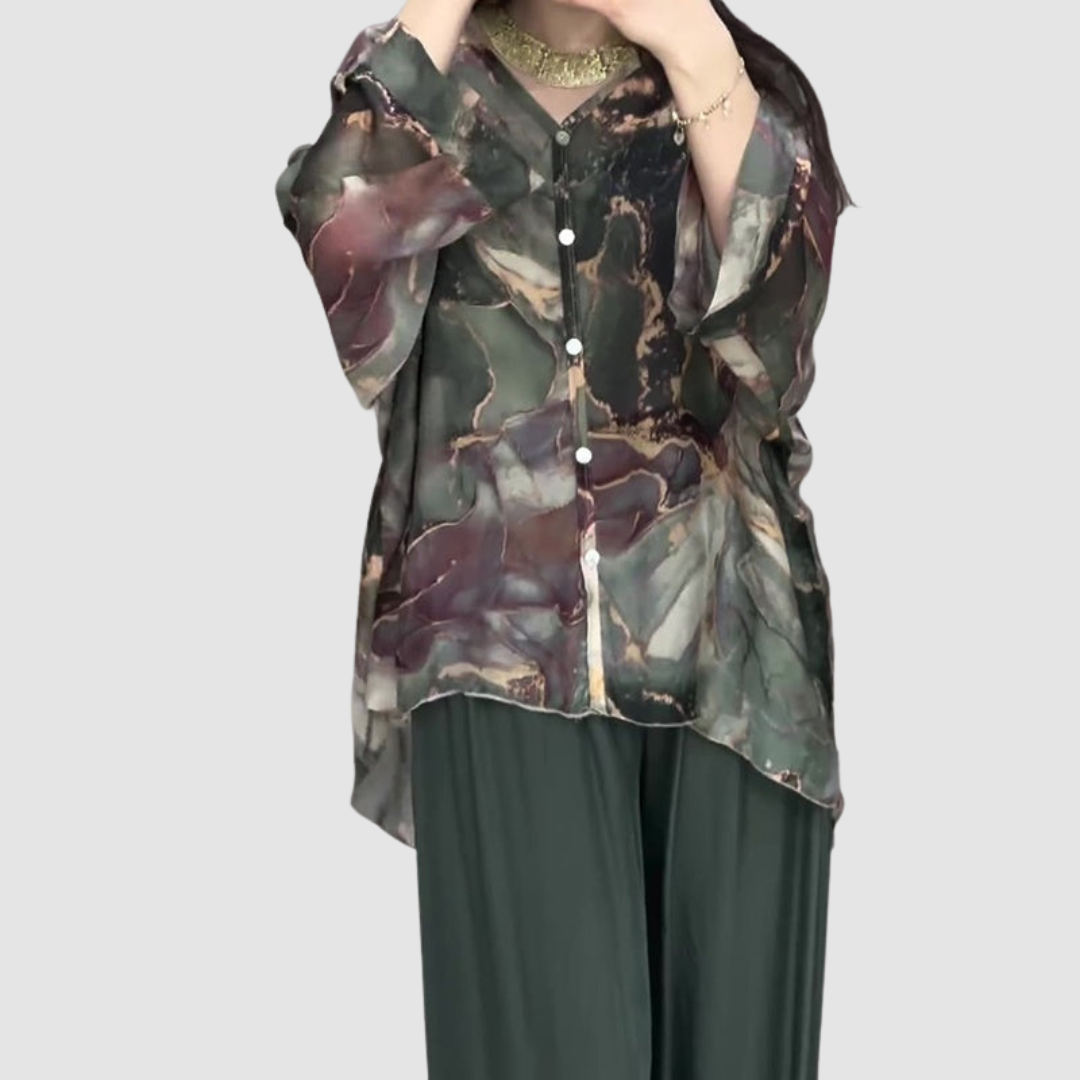 Completo Chic Stampato Aurora™ in Due Pezzi