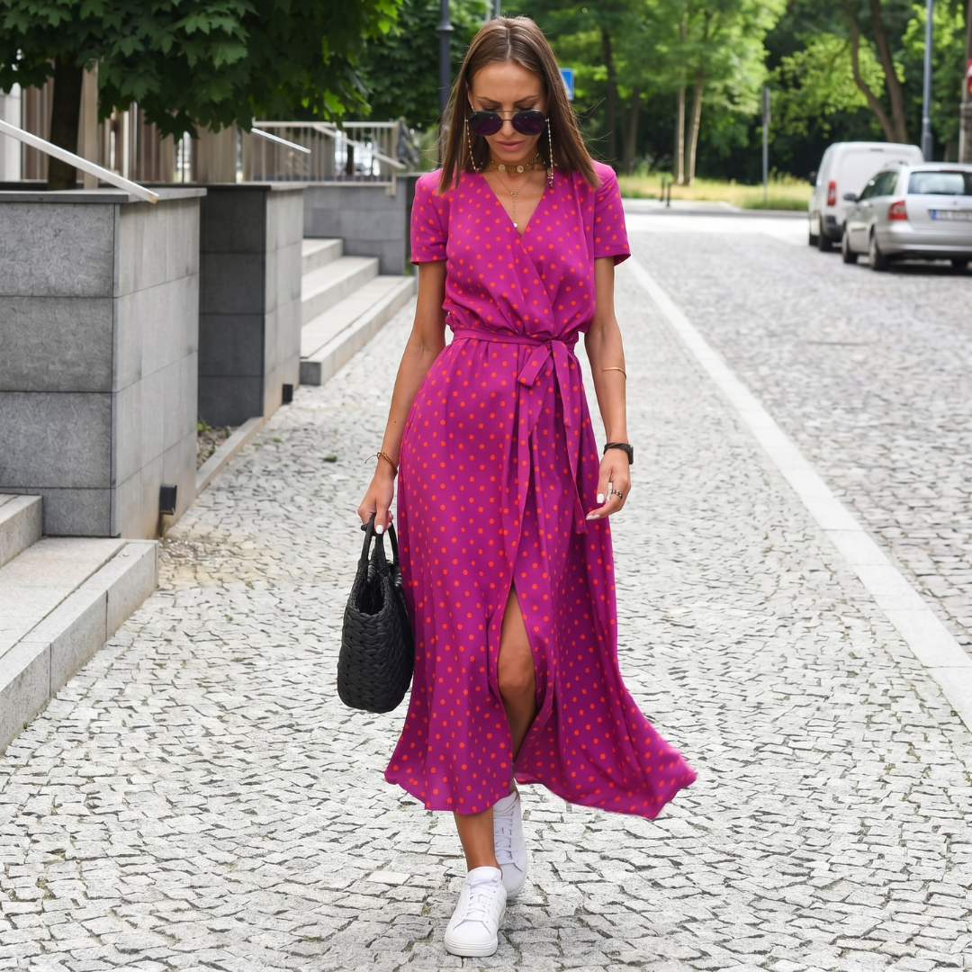 Giada™ | Abito elegante con scollo a V e linea modellante