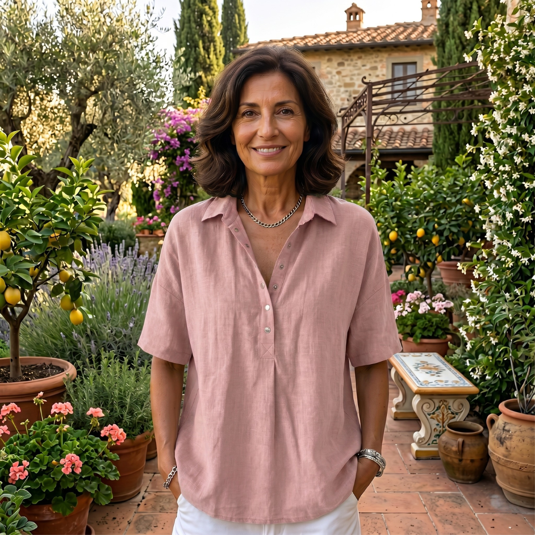 Bianca | Blusa elegante con colletto