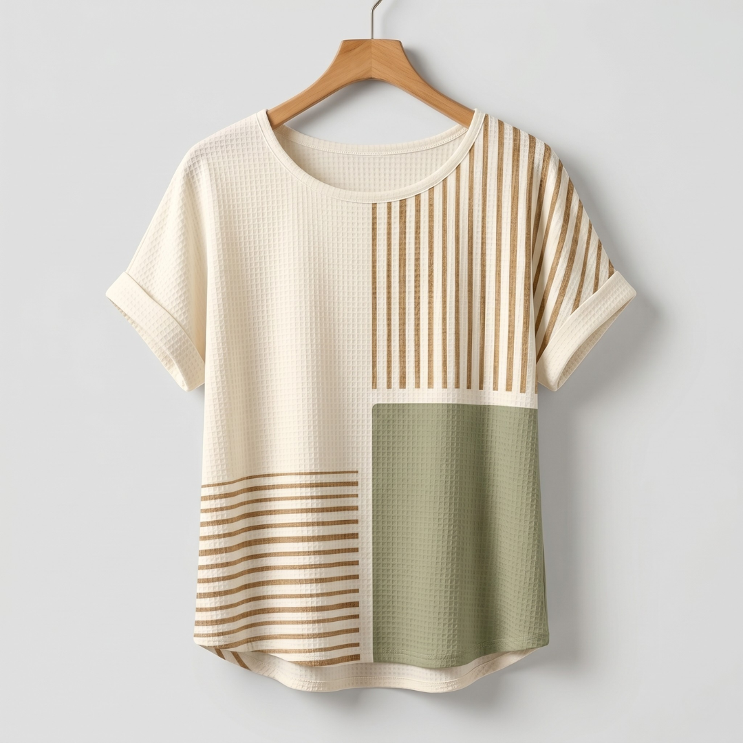 Adriana | Maglia elegante con dettagli geometrici