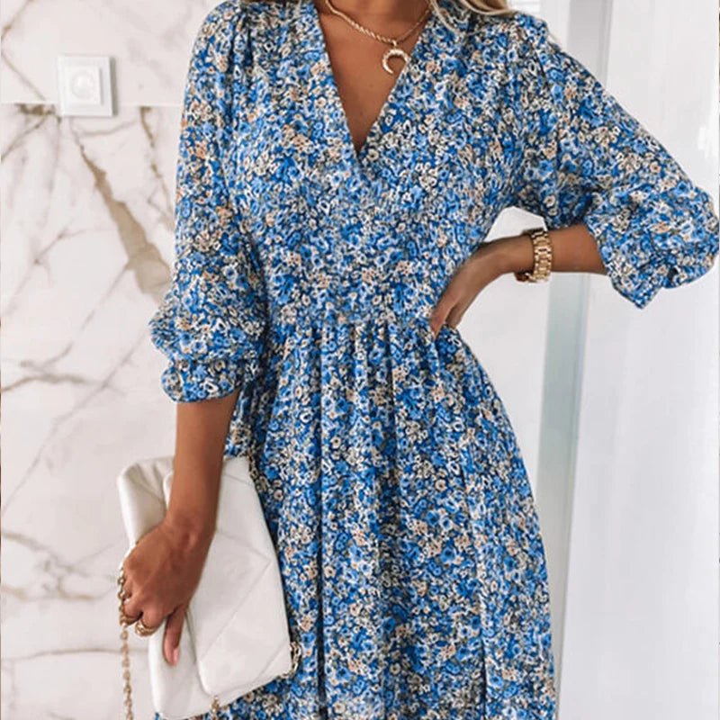 Sunna - Elegante Vestito Floreale