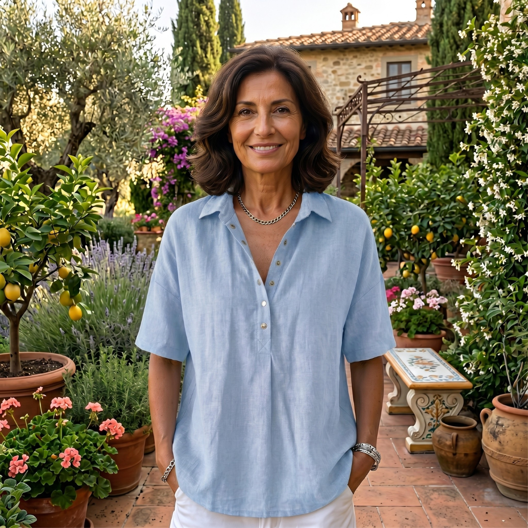 Bianca | Blusa elegante con colletto