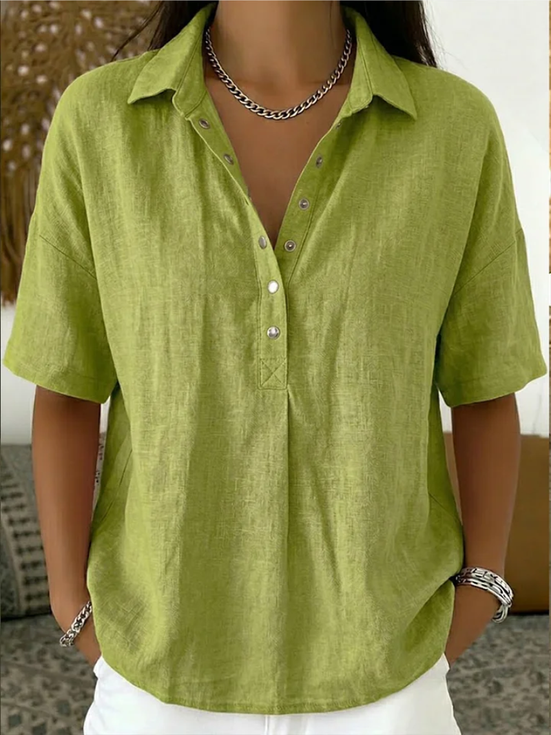 Bianca | Blusa elegante con colletto