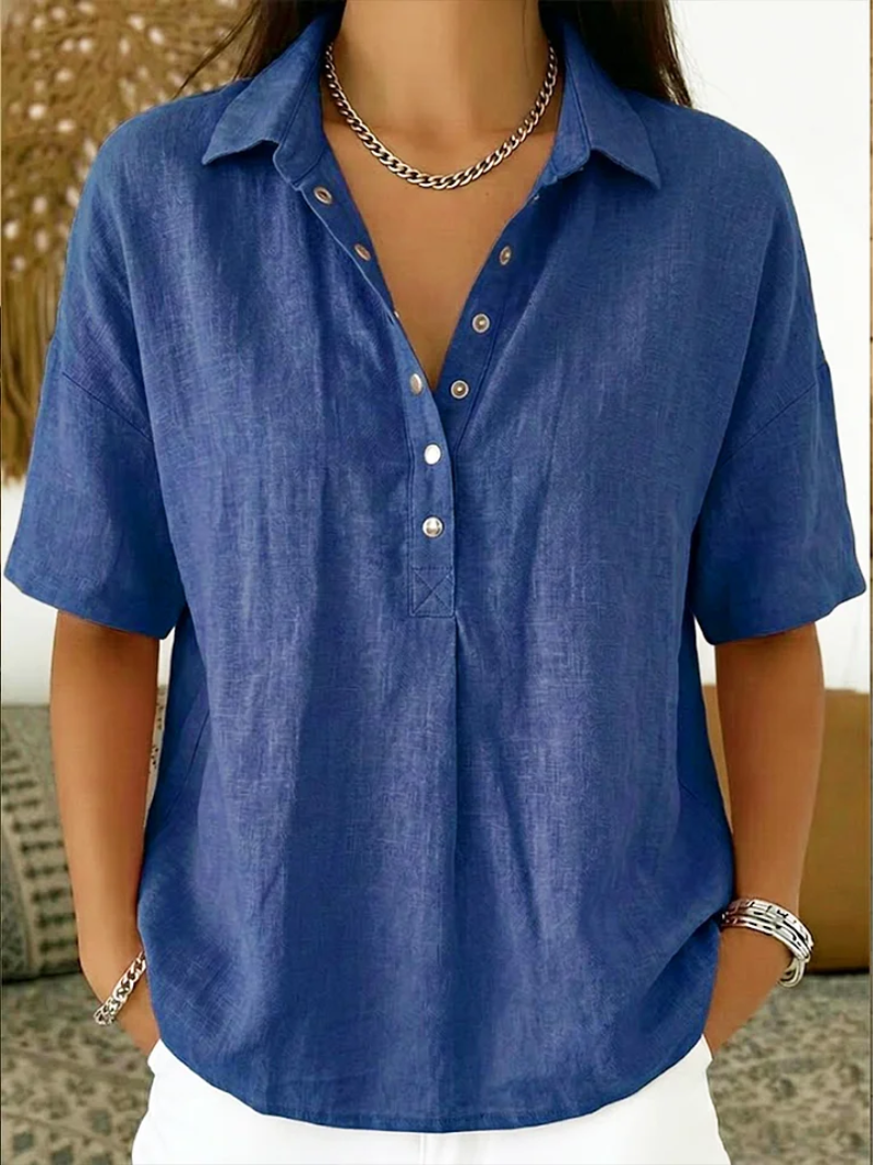 Bianca | Blusa elegante con colletto