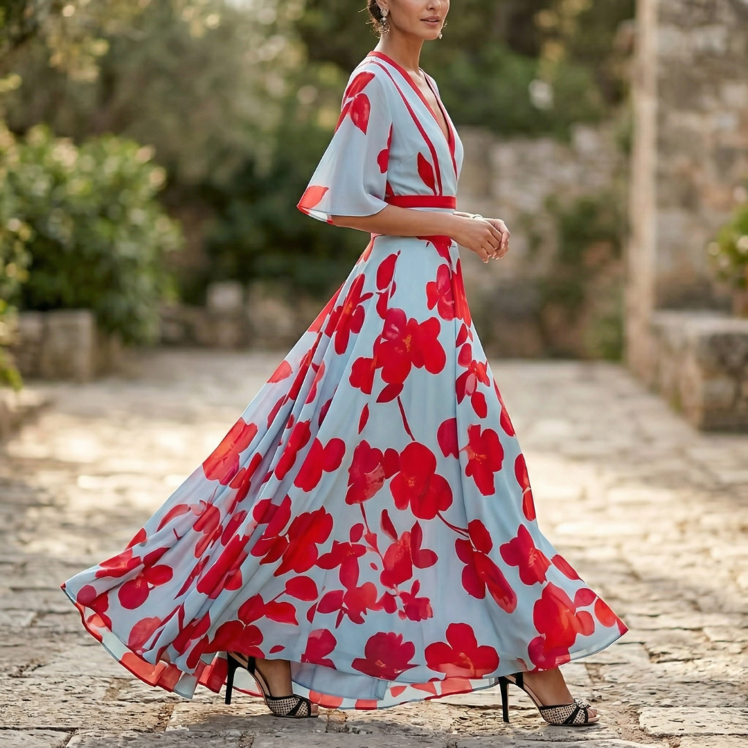 Valeria™ | Abito maxi floreale elegante e confortevole
