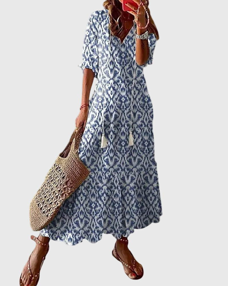 Amalia | Abito Maxi Estivo Boho Vintage