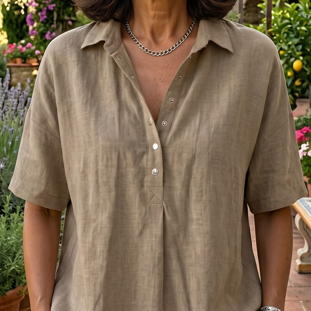 Bianca | Blusa elegante con colletto