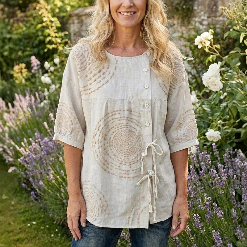 Adelina | Blusa elegante con ricami artistici