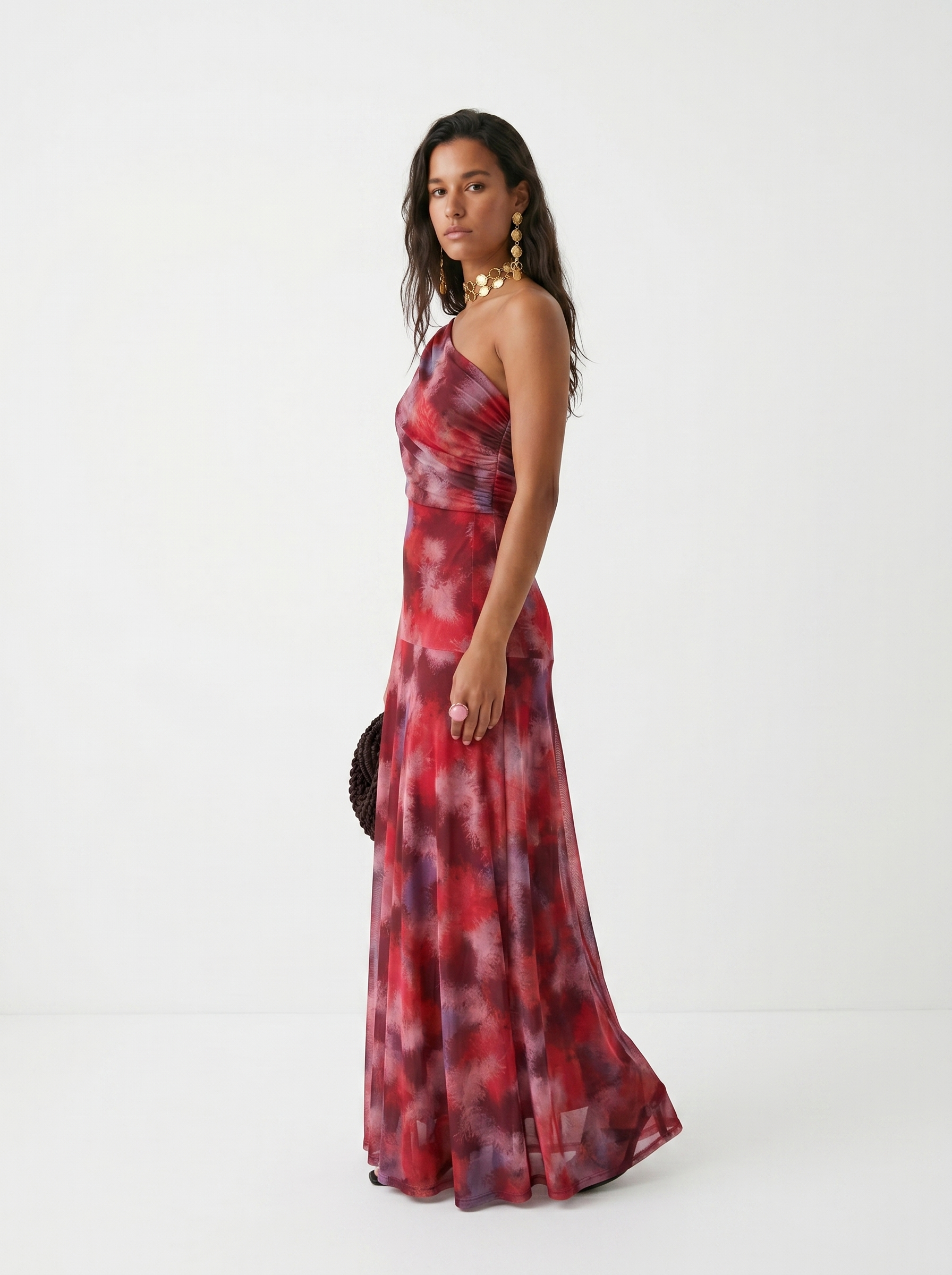 Caterina | Abito maxi elegante con spalle scoperte
