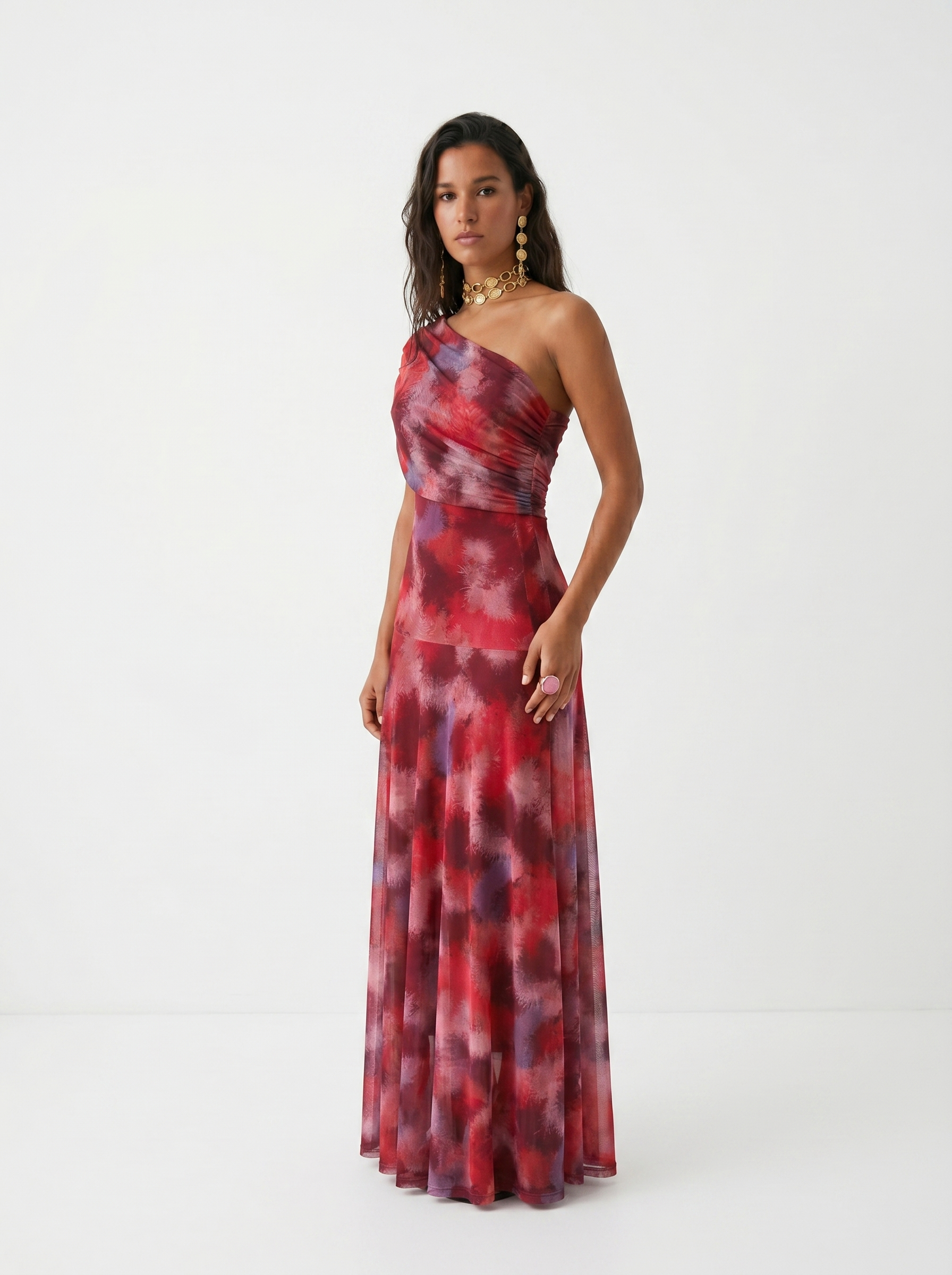 Caterina | Abito maxi elegante con spalle scoperte