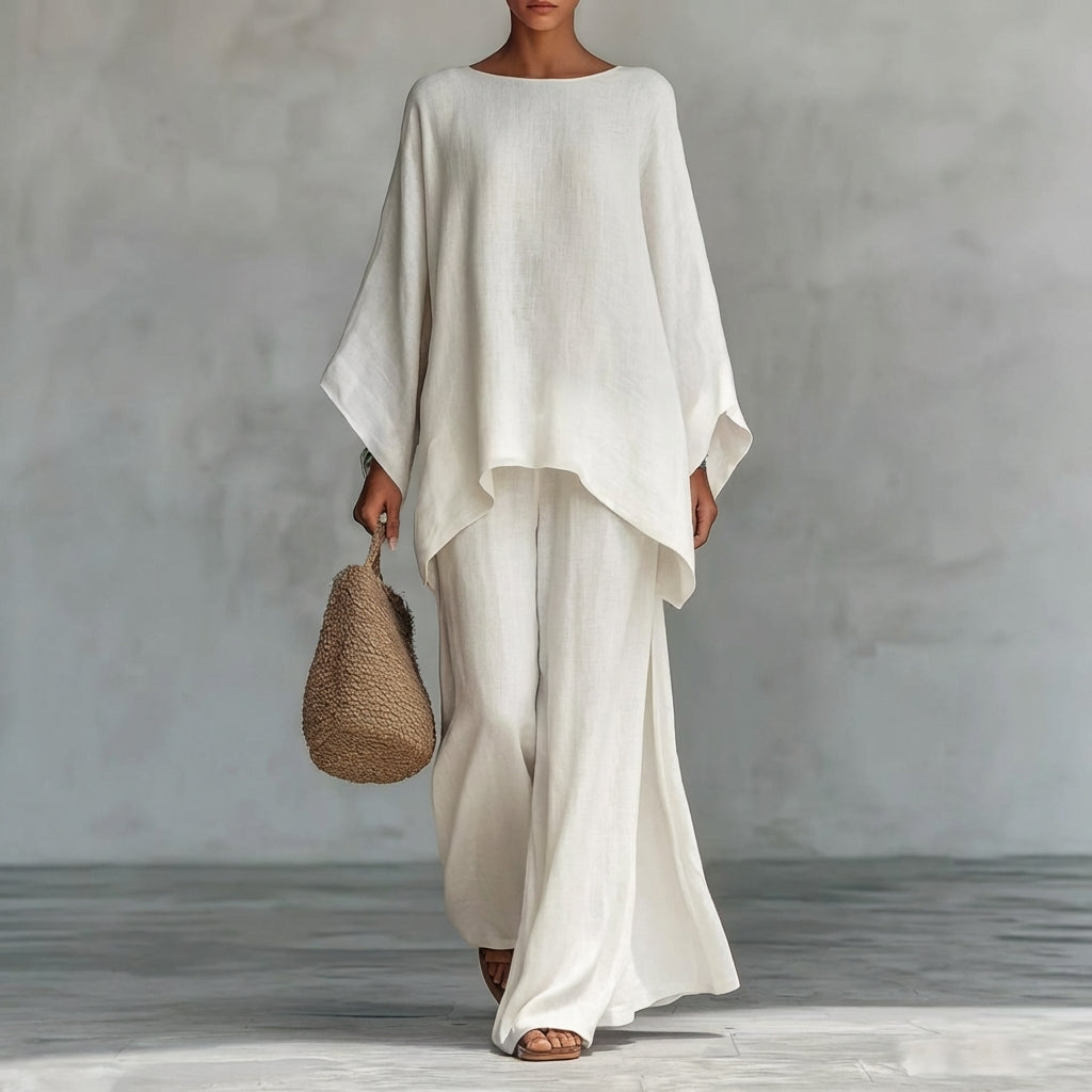 Cristina | Completo fluido con pantaloni ampi