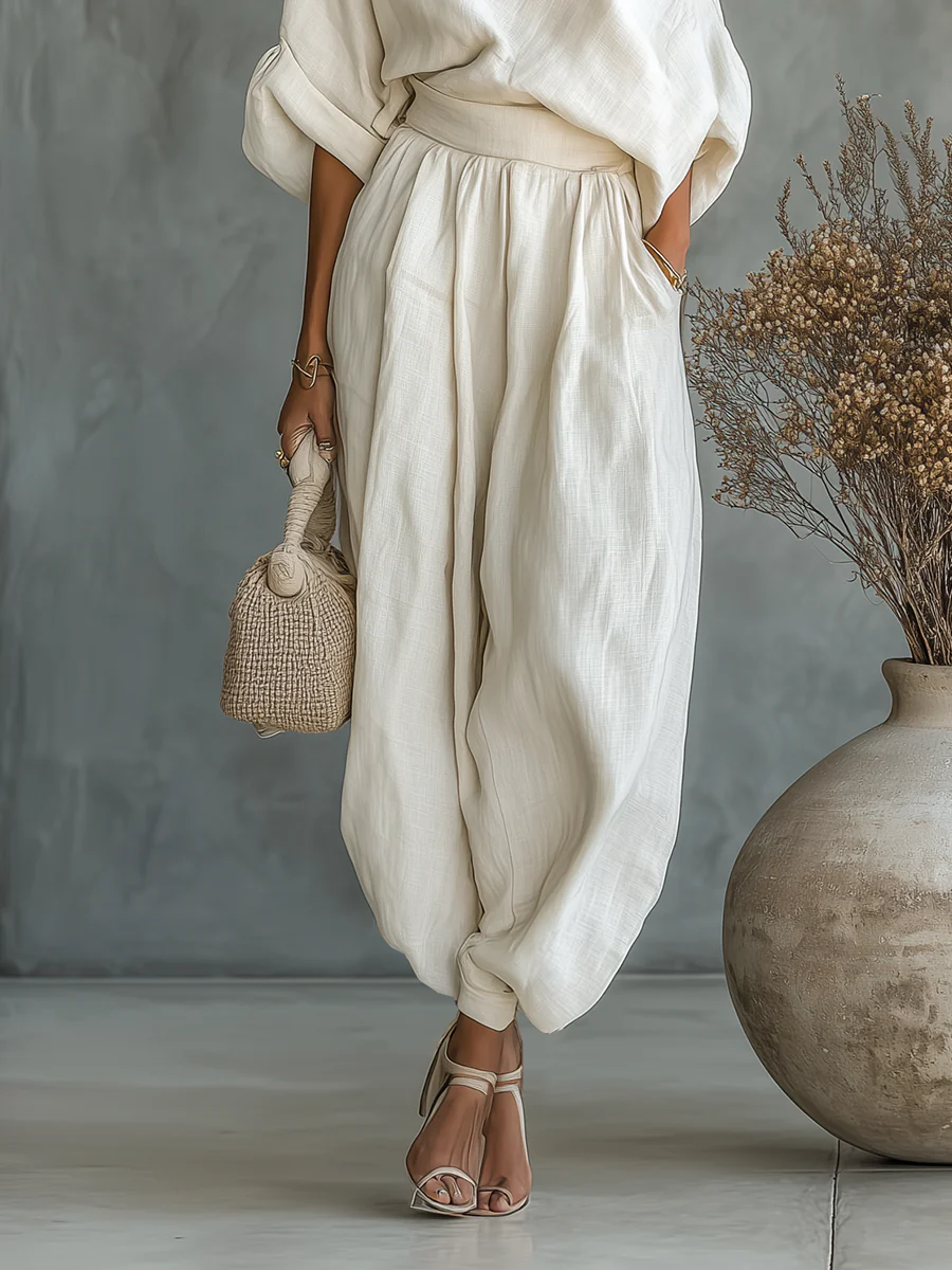 Mila™ | Completo elegante a due pezzi con spalla scoperta