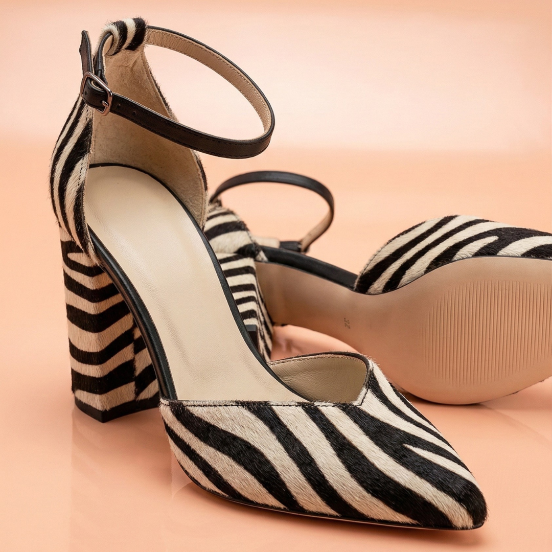 Zebrina™ | Sandali con tacco medio e motivo zebra