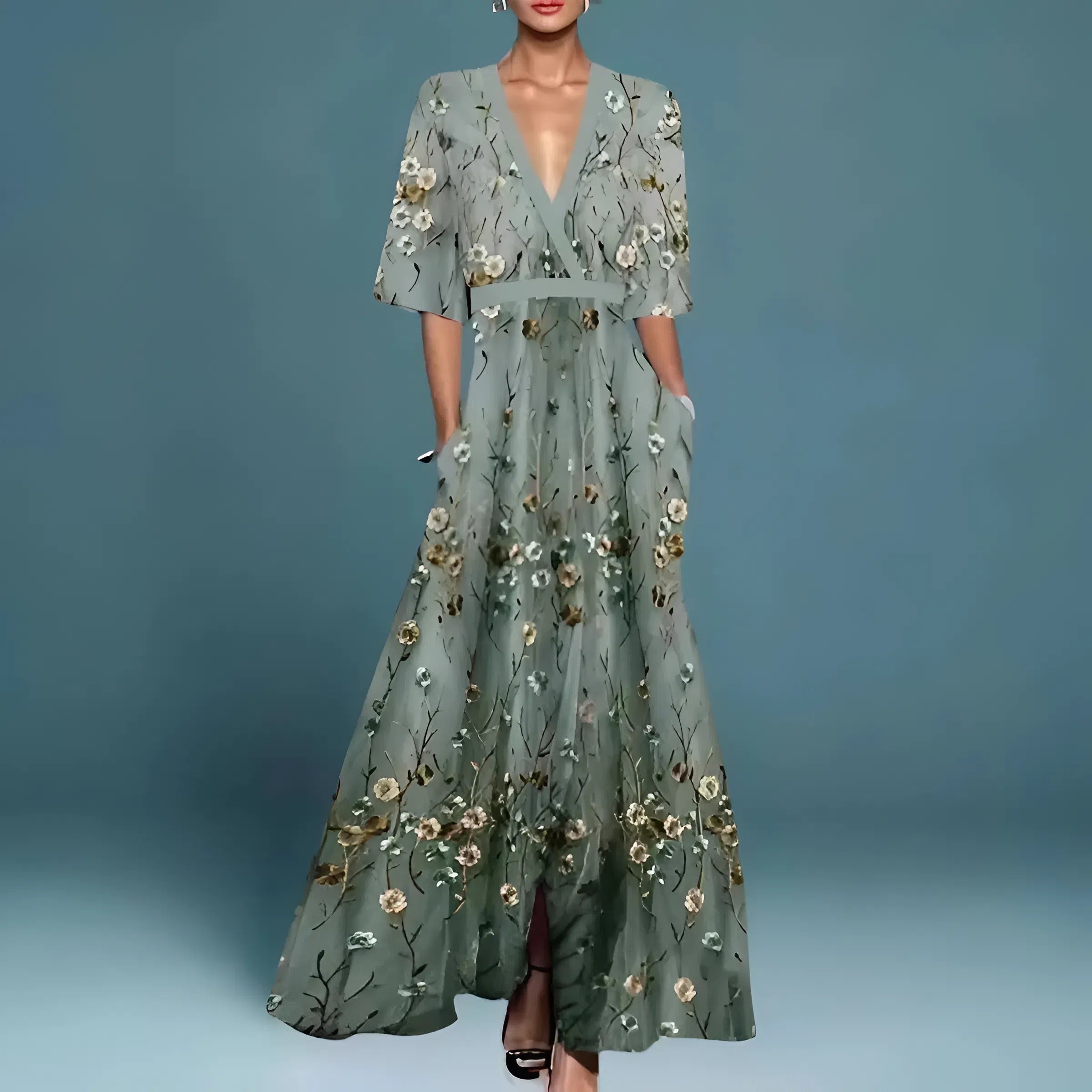 Valeria™ | Abito maxi floreale elegante e confortevole