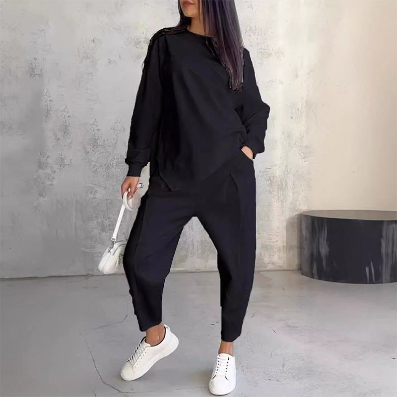 Alessia | Completo casual elegante con felpa e pantaloni