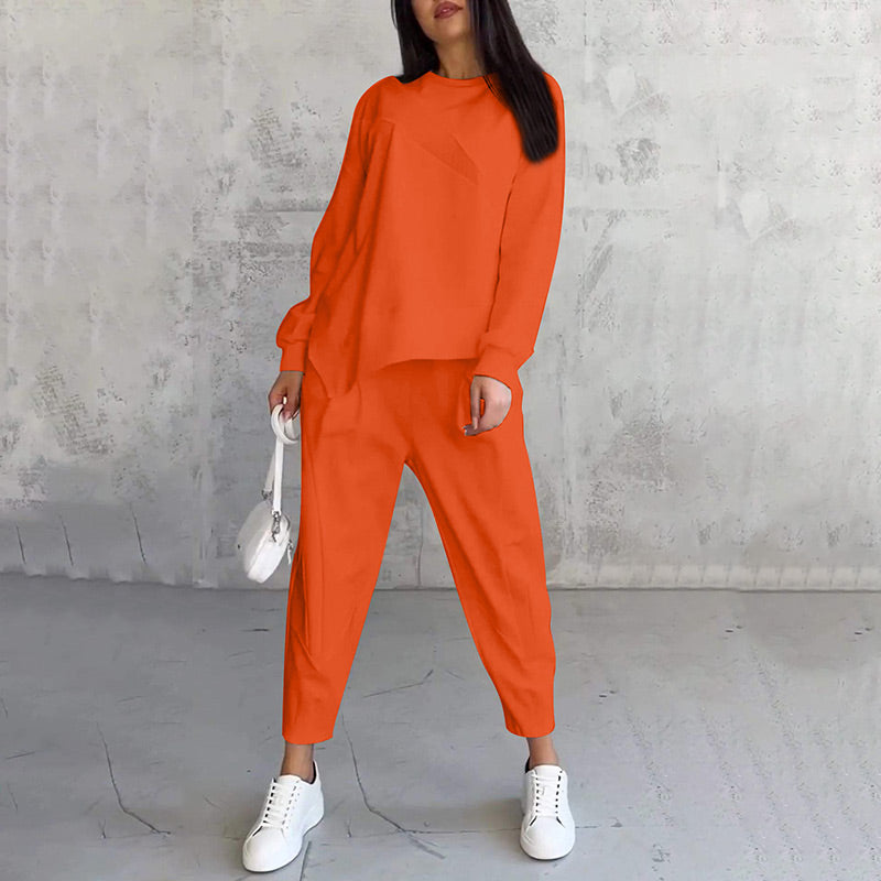 Alessia | Completo casual elegante con felpa e pantaloni