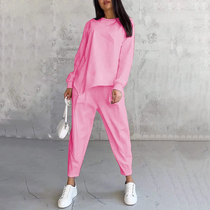 Alessia | Completo casual elegante con felpa e pantaloni