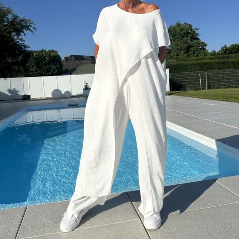 Gabbie™ Elegante Completo Due Pezzi con Spalle Scoperte