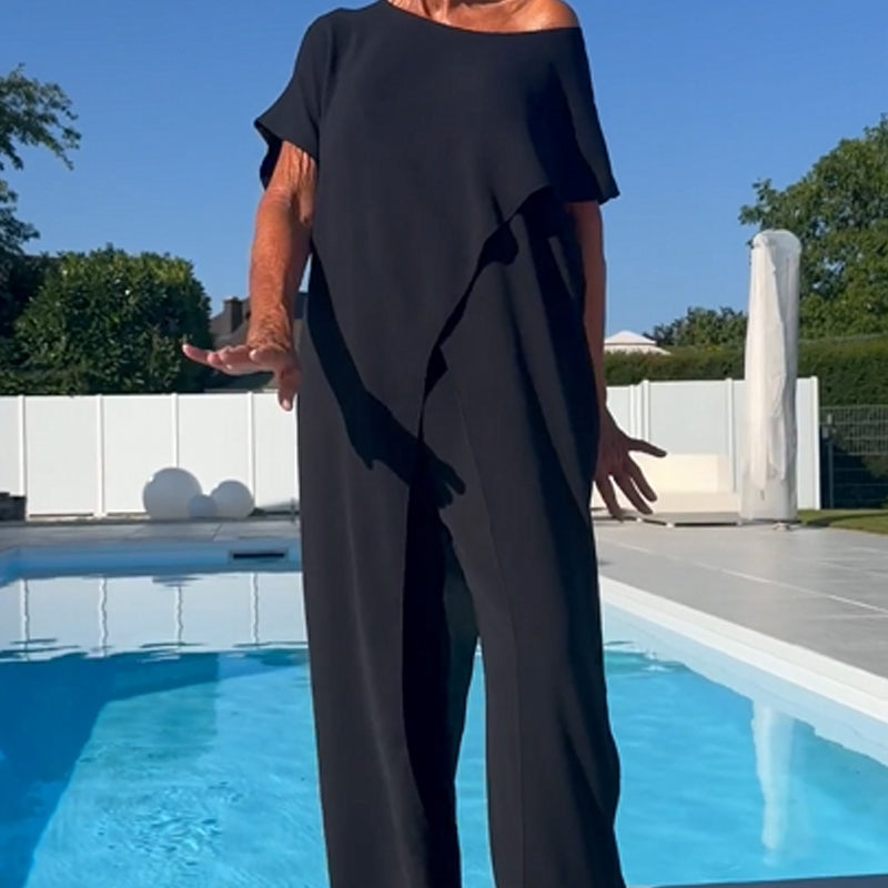 Gabbie™ Elegante Completo Due Pezzi con Spalle Scoperte
