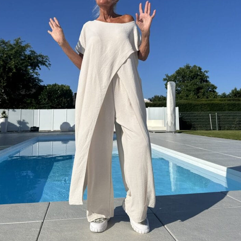 Gabbie™ Elegante Completo Due Pezzi con Spalle Scoperte